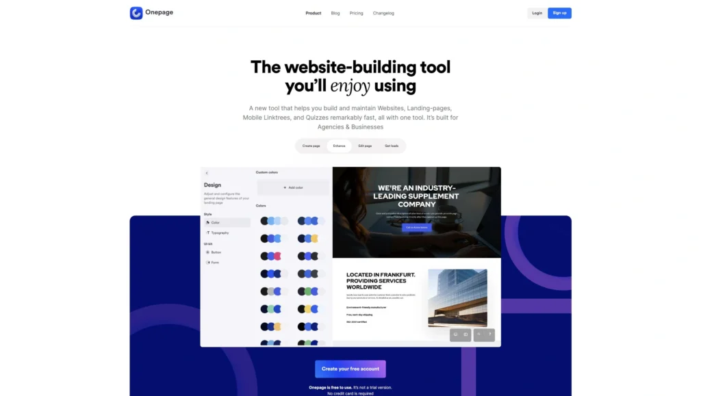 Meet Onepage: An All-in-One Landing Page Builder