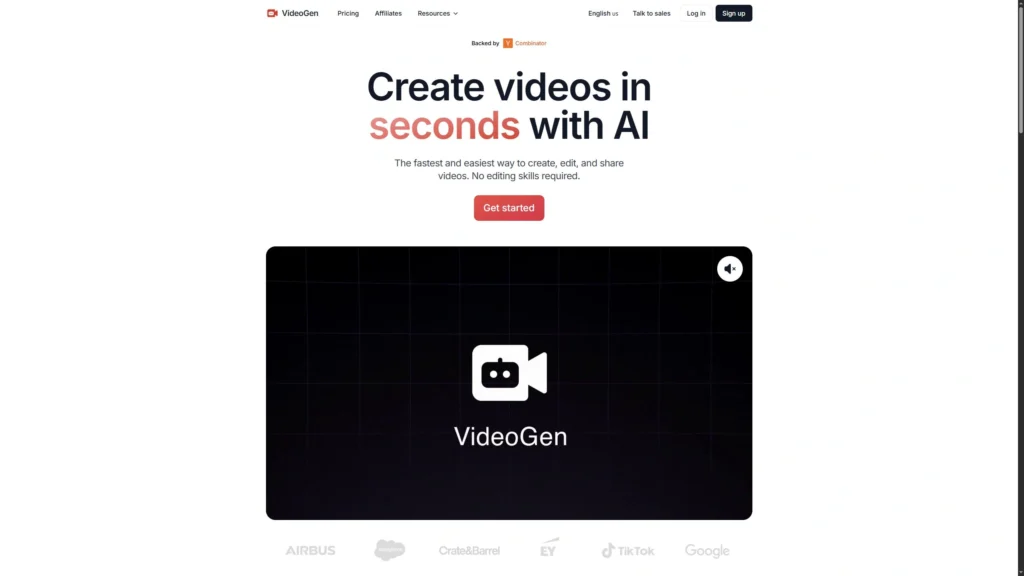 VideoGen – One of the Best AI Video Generators for Script-to-Video Creation